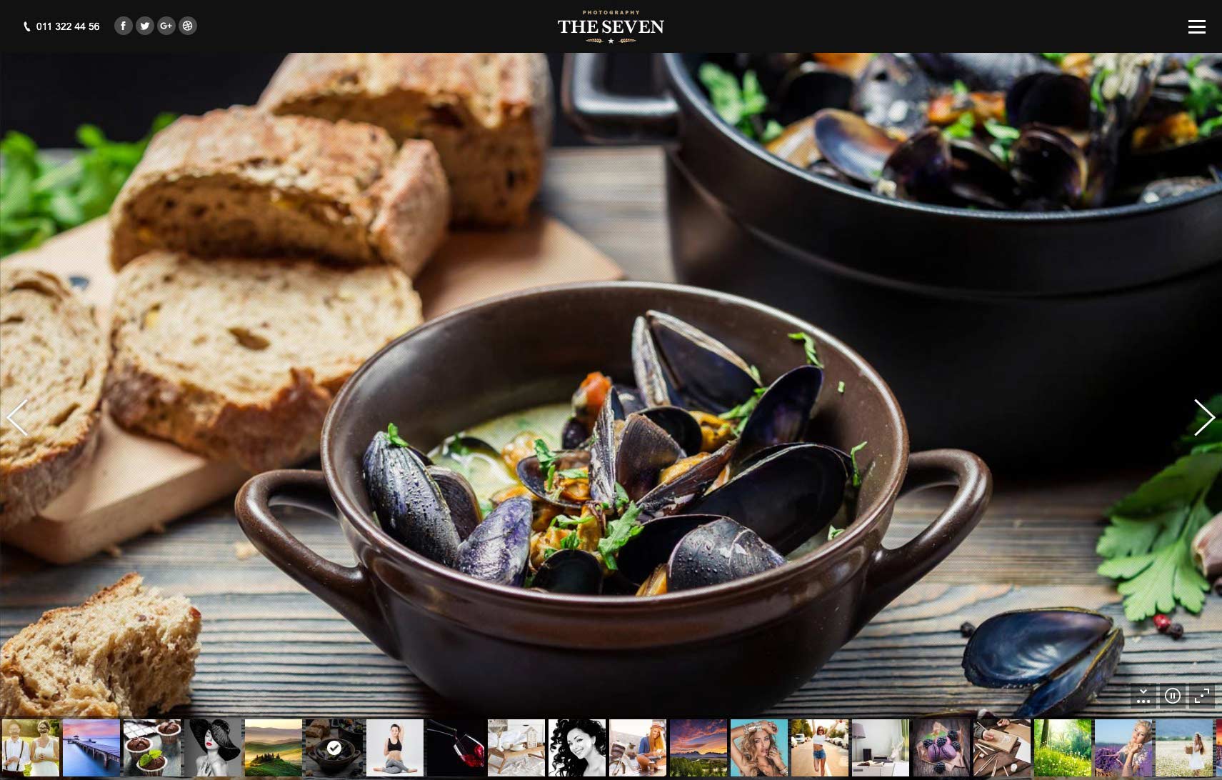 restaurant website design sample